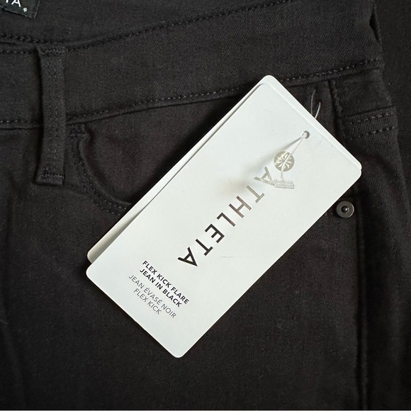 NWT Athleta Flex Kick Flare Jean - Black - Size 10 Tall (10T) - Picture 8 of 11
